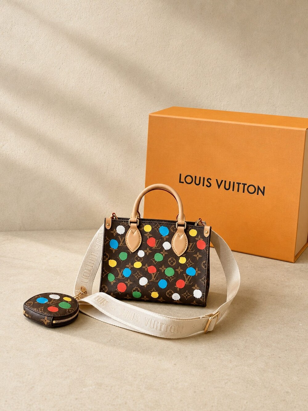 Louis Vuitton Paint Dots Monogram Canvas Tote Bag - Picture 5 of 6